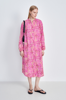 Платье женское Finn Flare FSE110230 розовое 5XL