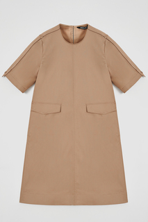 Платье женское Finn Flare FSE110269 коричневое S