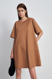 Платье женское Finn Flare FSE110274 коричневое L