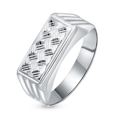 Кольцо печатка из серебра р. 20,5 585Gold 901001176