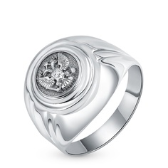 Кольцо печатка из серебра р. 21 585Gold 901001165