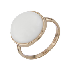 Кольцо из желтого золота р. 17,5 ALORIS 554Агб, агат