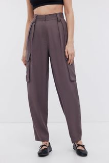 Брюки женские Baon B2924025 серые 2XL