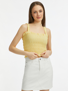 Топ женский oodji 14900428 желтый 38