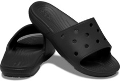 Шлепанцы унисекс Crocs Classic Slide черные M6 US; W8 US