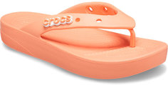 Шлепанцы женские Crocs Classic Platform Flip W розовые 5 US