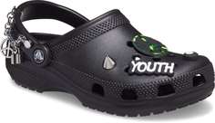 Шлепанцы унисекс Crocs ClassicCreateYourPeaceClog черные M9 US; W11 US