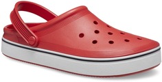 Шлепанцы унисекс Crocs Off Court Clog Flame красные M8 US; W10 US