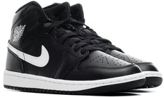 Кеды женские Nike Air Jordan 1 Mid черные 8 US