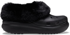 Галоши унисекс Crocs Furever Crush черные M8 US; W10 US