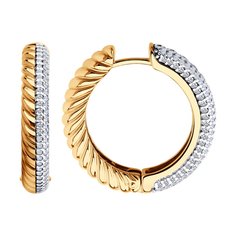Серьги из серебра Diamant 93-120-02160-1, фианит