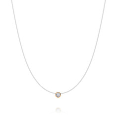 Колье из красного золота 38 см ADAMAS 82036987/02-А507Д-41, бриллиант АДАМАС