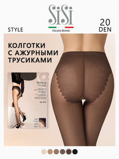 Колготки женские Sisi STYLE коричневые 5 (XL)