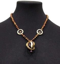 Колье женское NoBrand вбу963, дерево