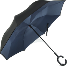 Зонт-трость унисекс механический UpBrella 781359/gt черный