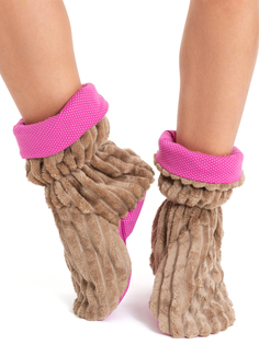 Тапочки носки Tenerezza TEN-1278 коричневые 38 RU