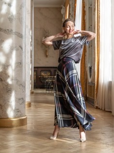 Юбка женская ME TODAY 0802 фиолетовая XS