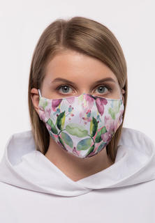 Многоразовая защитная маска ISYW Цветы розовая 1 шт. Россия