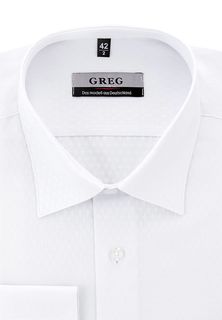Рубашка мужская Greg 113/319/053 белая 43