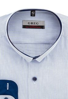 Рубашка мужская Greg 124/131/8198/Z/b/1p голубая 39