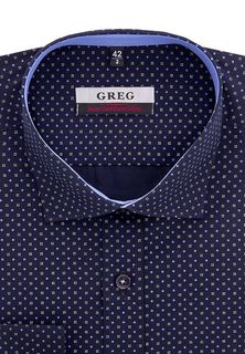 Рубашка мужская Greg 223/131/281/Z/P/1 синяя 39