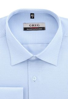 Рубашка мужская Greg 213/349/1019/Z голубая 44