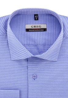 Рубашка мужская Greg 213/199/9278/Z синяя 40