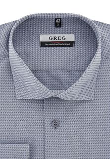 Рубашка мужская Greg 223/199/9278/Z синяя 40