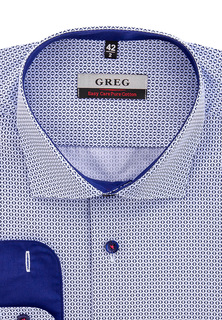 Рубашка мужская Greg 223/139/1464/Z/1* голубая 38