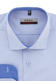 Рубашка мужская Greg 221/191/8232/Z/1 голубая 44