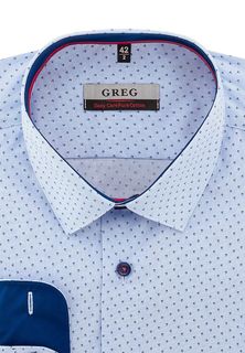 Рубашка мужская Greg 223/231/07/Z/1p голубая 39