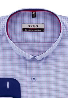 Рубашка мужская Greg 265/139/1270/Z/b/1 голубая 38