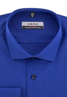 Рубашка мужская Greg 243/199/1080/ZV синяя 38