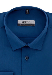 Рубашка мужская Greg 230/139/DB/ZV синяя 39
