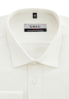Рубашка мужская Greg 513/399/1019 бежевая 45