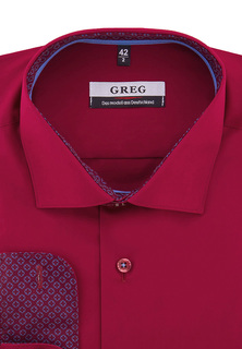 Рубашка мужская Greg 630/139/CH/Z/2p бордовая 44