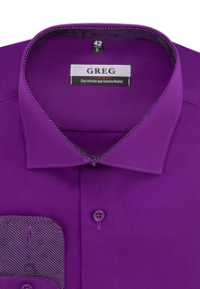 Рубашка мужская Greg 740/117/409/Z/1 STRETCH фиолетовая 40
