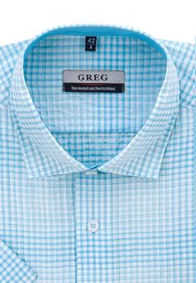 Рубашка мужская Greg Gb225/109/744/ZS/1* бирюзовая 39