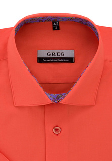 Рубашка мужская Greg Gb610/107/Z/1 STRETCH оранжевая 38