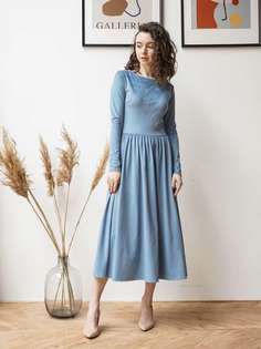 Платье женское Zabava Z202001 голубое 44