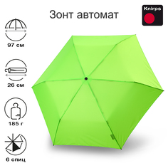 Зонт складной женский автоматический Knirps U.200 neon green