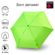 Зонт складной женский автоматический Knirps U.200 neon green