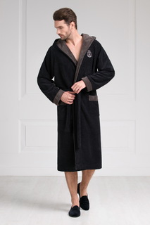 Домашний халат мужской Laete 11008-7 черный XL