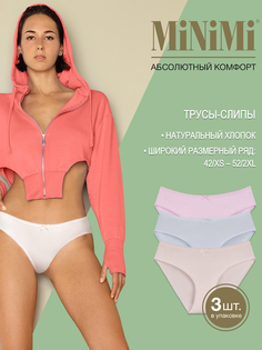 Комплект трусов женских Minimi Basic BO221 Slip разноцветных 42 RU