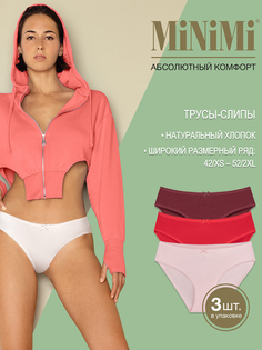 Комплект трусов женских Minimi Basic BO221 Slip разноцветных 50 RU