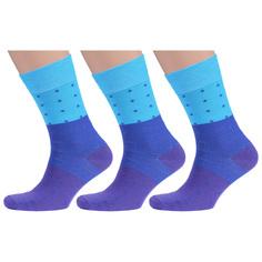 Комплект носков мужских MoscowSocksClub msk3-М03 разноцветных 27