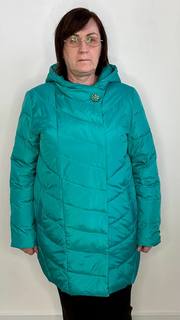 Куртка женская Mod 633 зеленая 58 RU