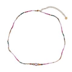 Колье из бижутерного сплава с малахитом 48 см Moon Paris Mo-23.03-041