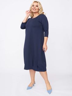 Платье женское ZORY ZPP14006DBL05 синее 52-54 RU