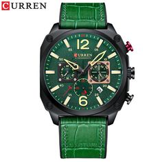 Наручные часы унисекс CURREN 8392 зеленые
